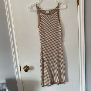 Abercrombie bodycon plaid dress